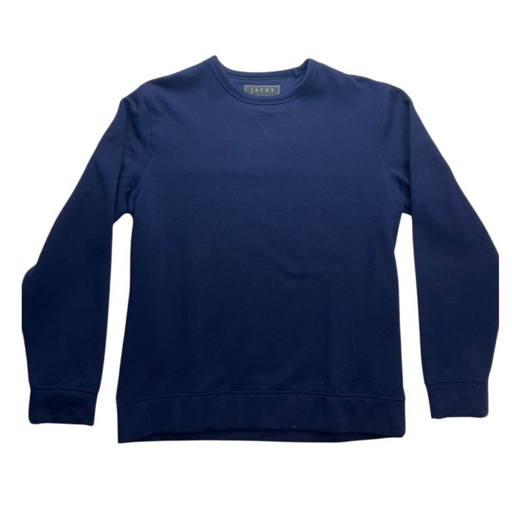 JACHS NEW YORK Mens Navy Blue Crewneck Pullover‎ Sweatshirt Size M